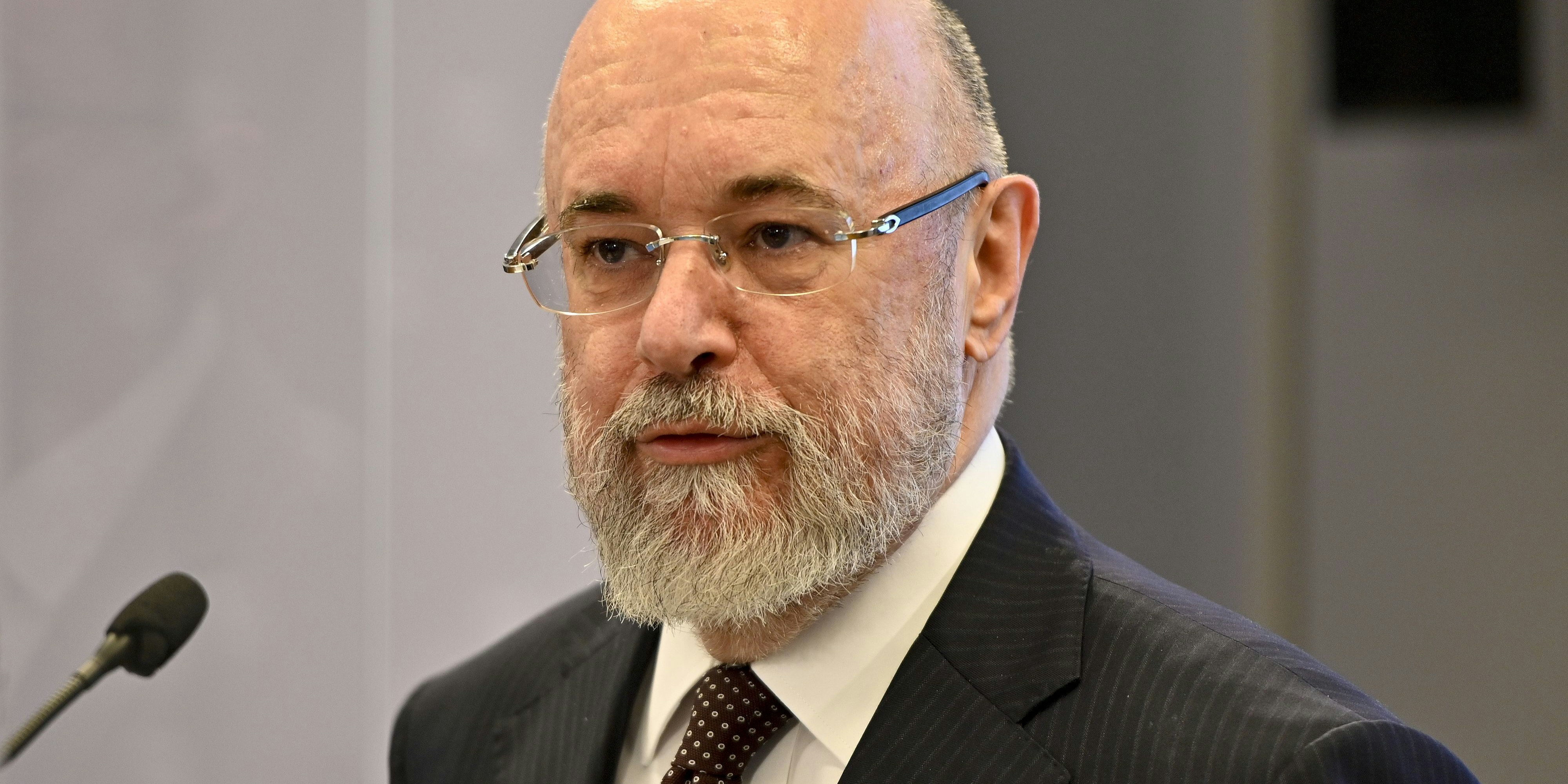 Clemens Martin Auer, Sonderbeauftragter des Gesundheitsministeriums, am 24. November 2020 im Rahmen der Präsentation der COVID-19-Impfstrategie in Wien.