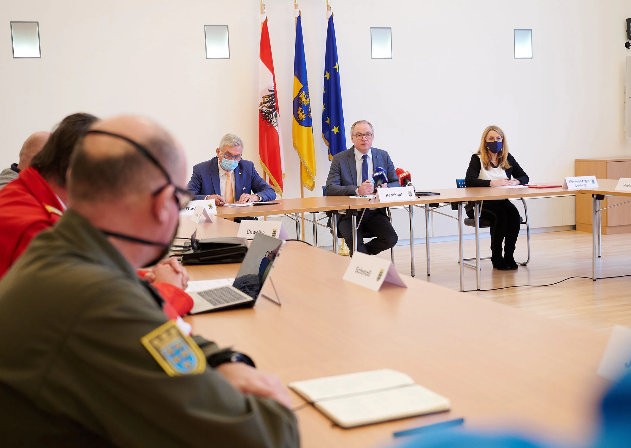Pernkopf und Königsberger-Ludwig stellten neuen Testplan vor.