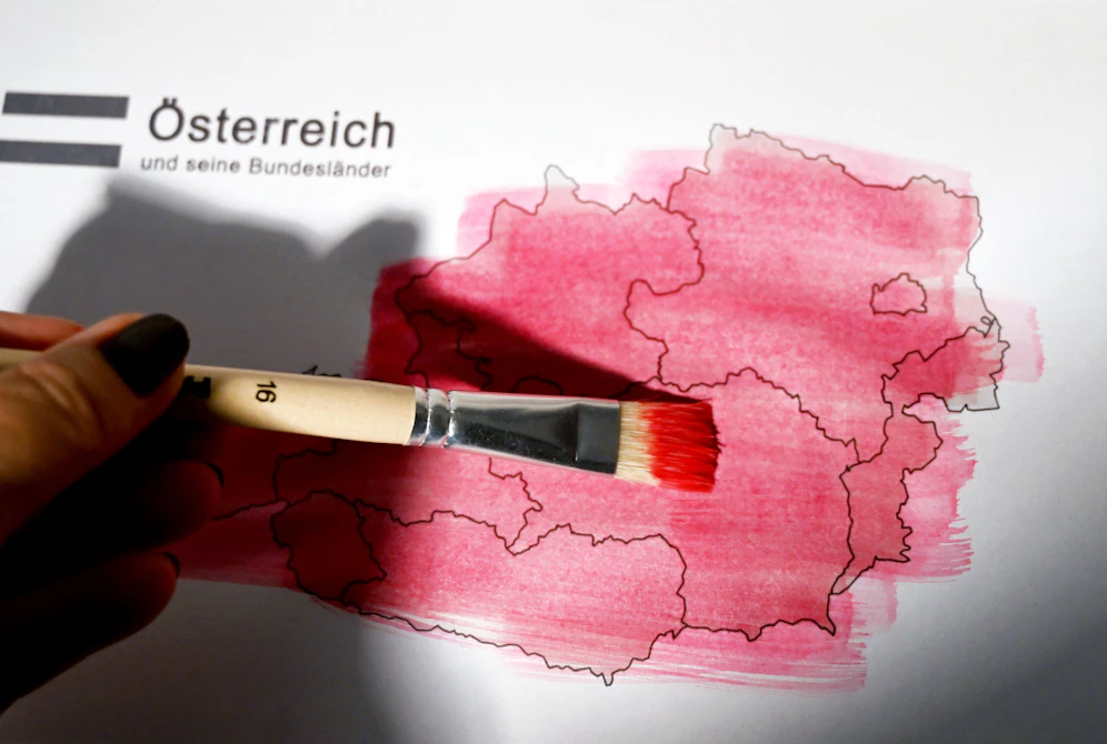 Österreich bleibt weiterhin rot.