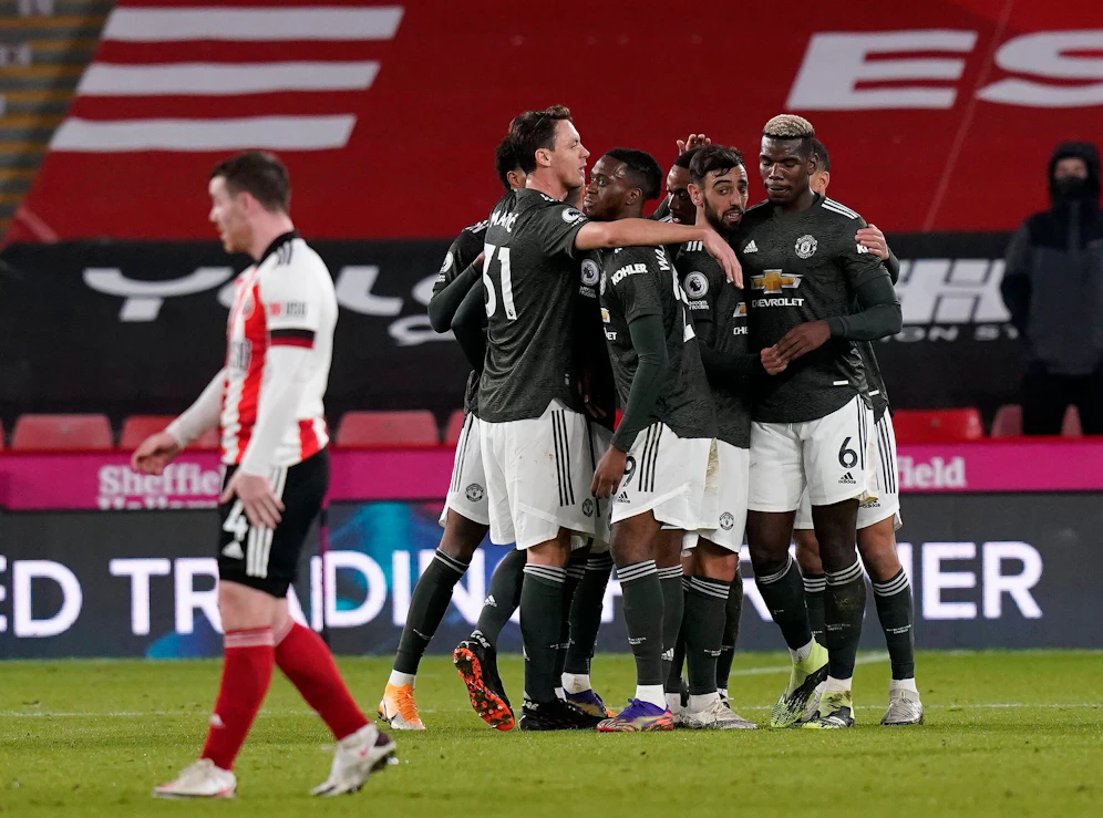 Manchester United jubelt. 
