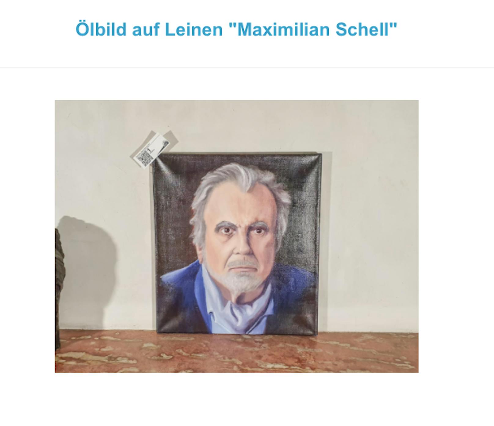Ab 120 Euro: Ölbild auf Leinen "Maximilian"