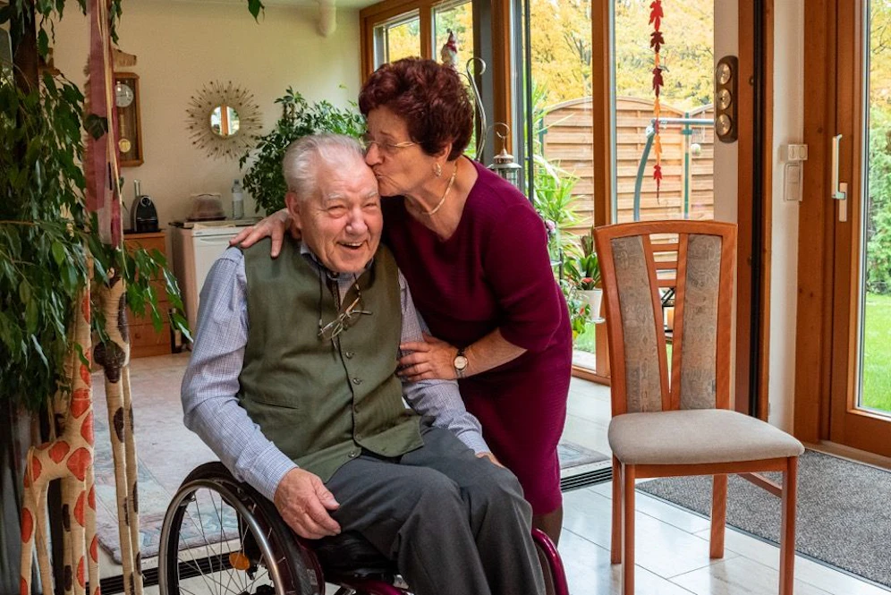 Preisträger Gerhard Hudecek (83) mit Ehefrau Helga.