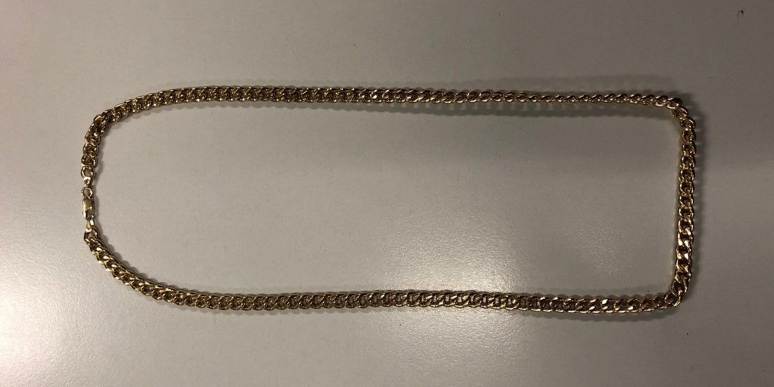 Die sichergestellte Goldkette.