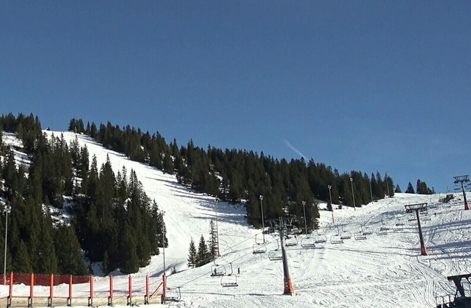 Das Skigebiet Hochkar am Donnerstagnachmittag