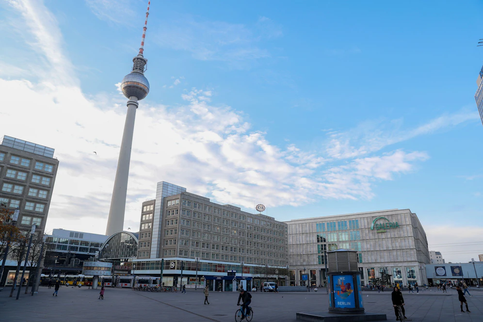 Der Alexanderplatz in Berlin.