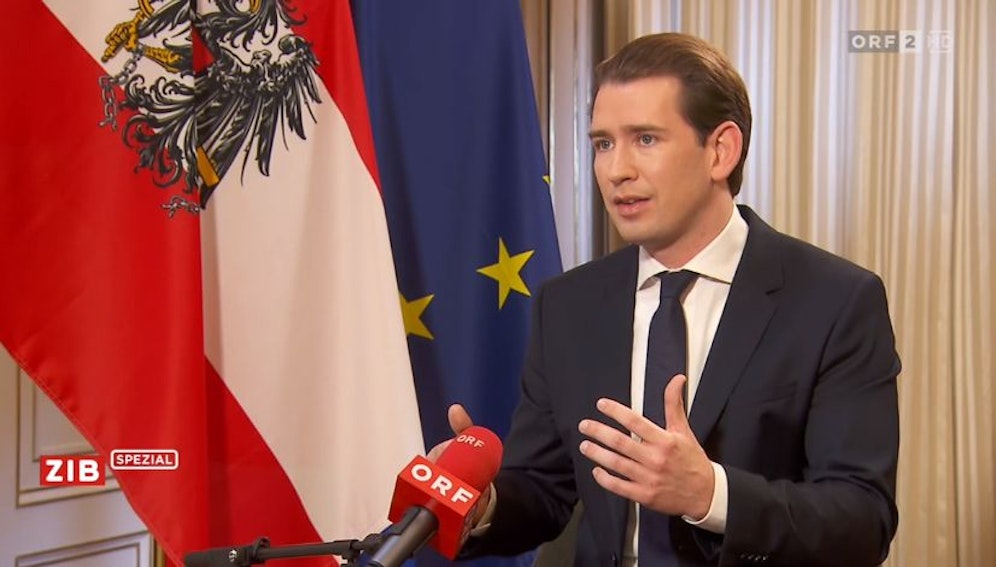 Bundeskanzler Sebastian Kurz in der 