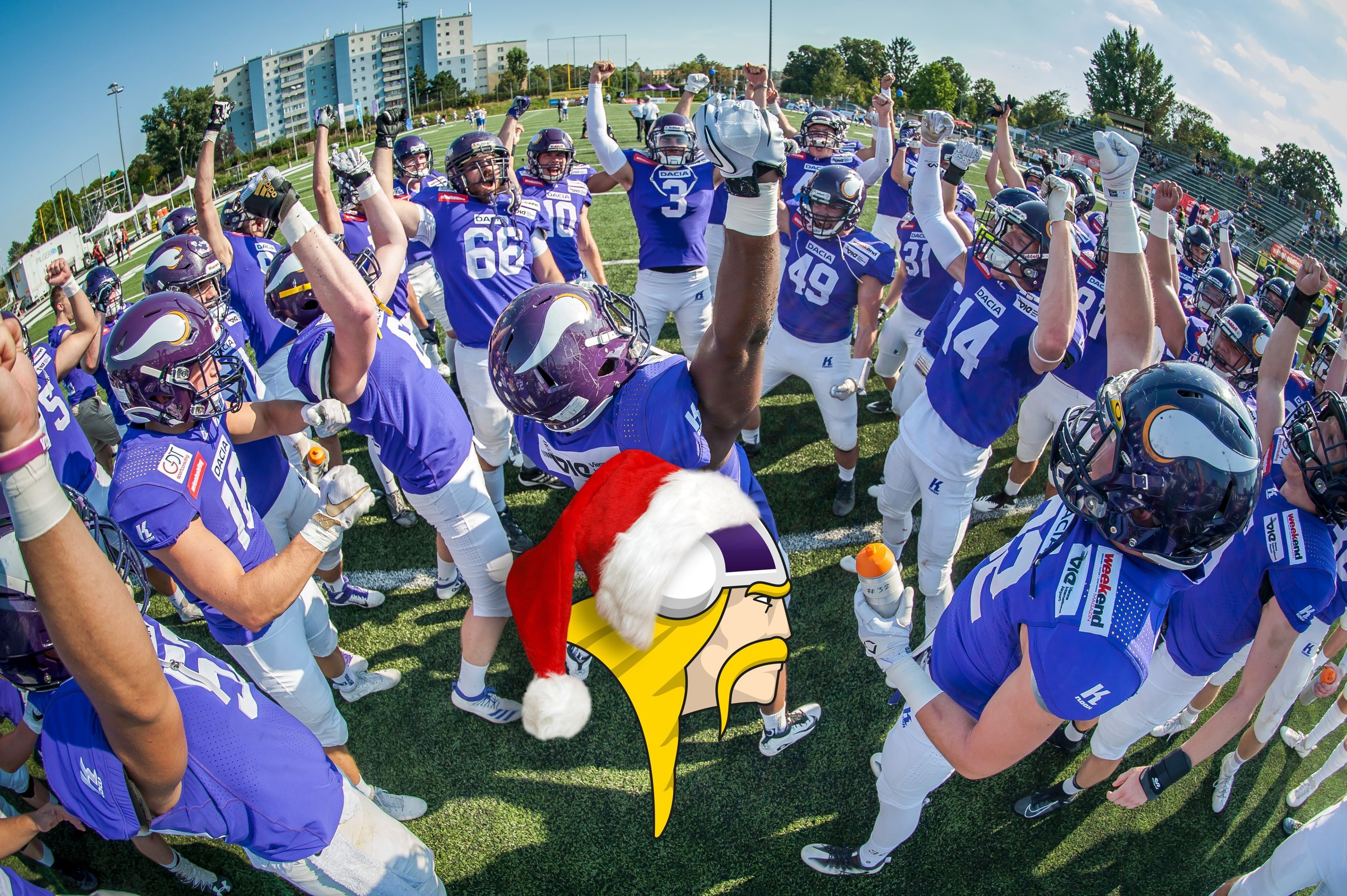 Die Vikings wünschen ein frohes Fest. 