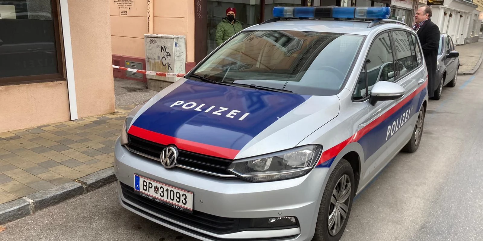 Polizei am Tatort