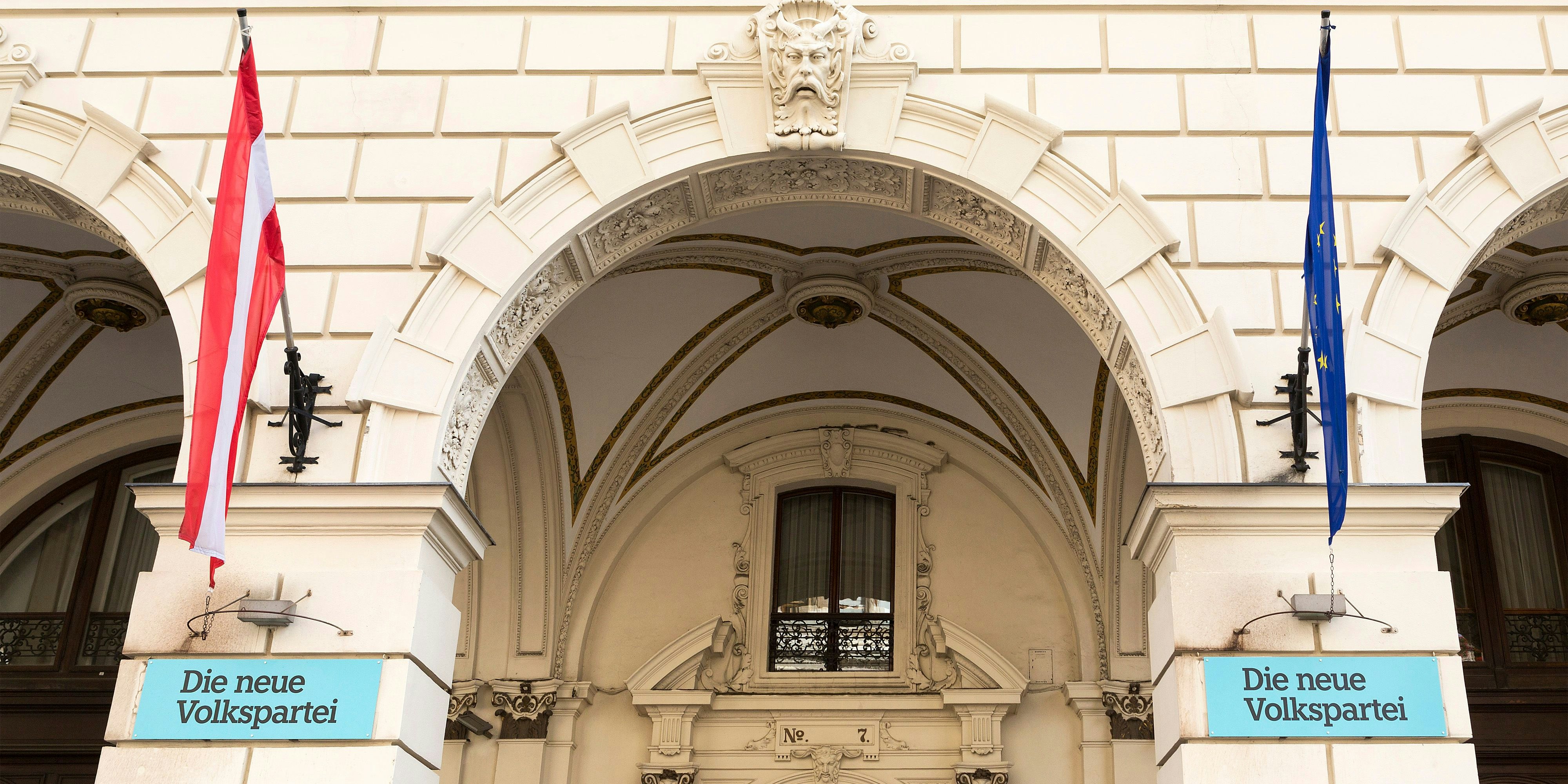 Die ÖVP-Bundesparteizentrale in der Lichtenfelsgasse in Wien.