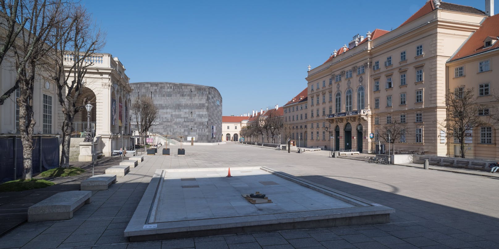 Blick ins Museumquartier in Wien: Vorsichtige Öffnung nach dem Lockdown