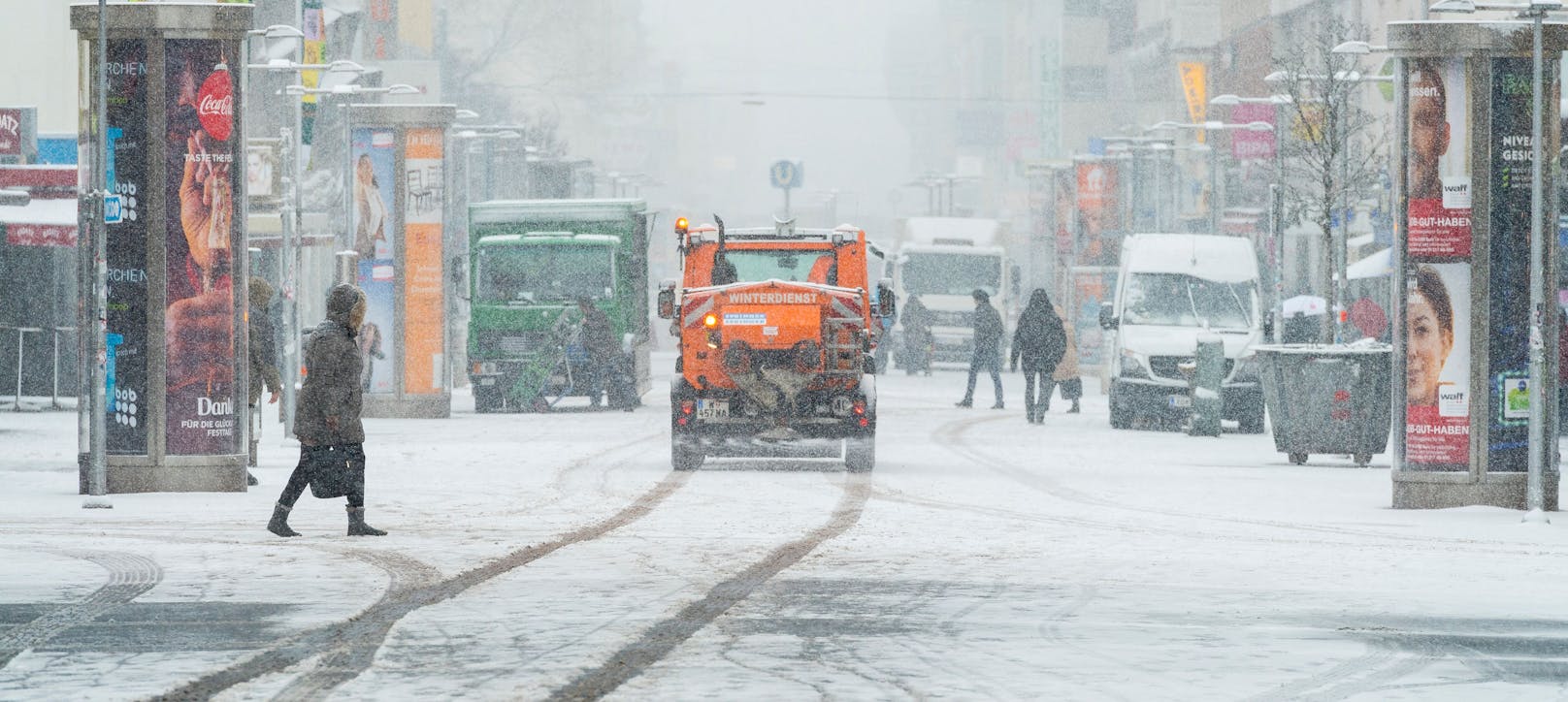 Im Winter 2017/2018 sah Wien den ersten Schneefall der Saison erst Anfang Februar.