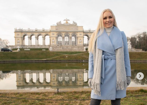 Lindsey Vonn auf der Gloriette.