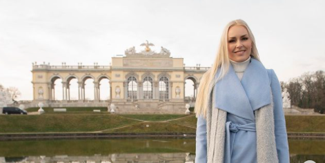 Lindsey Vonn auf der Gloriette.