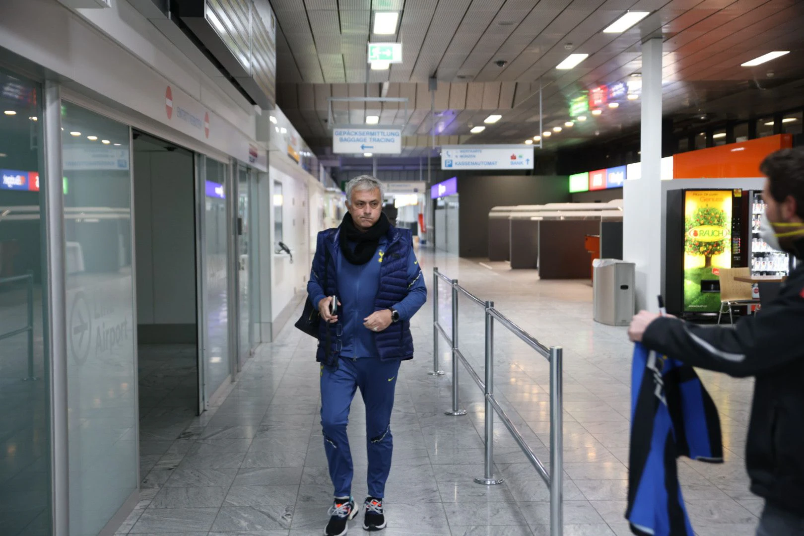 Mittwochabend landeten die Tottenham-Stars in Linz.