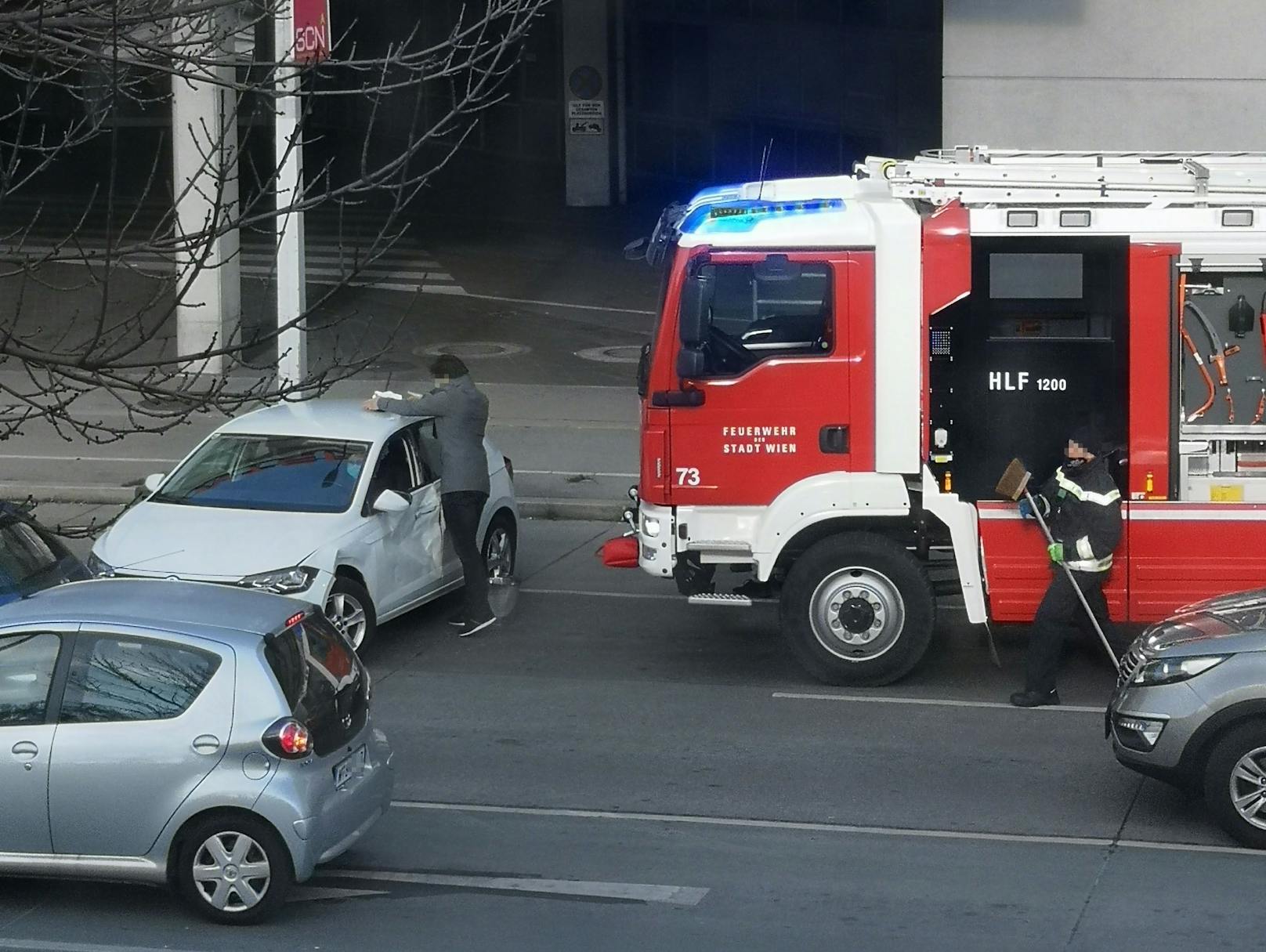 Verkehrsunfall in Wien-Floridsdorf