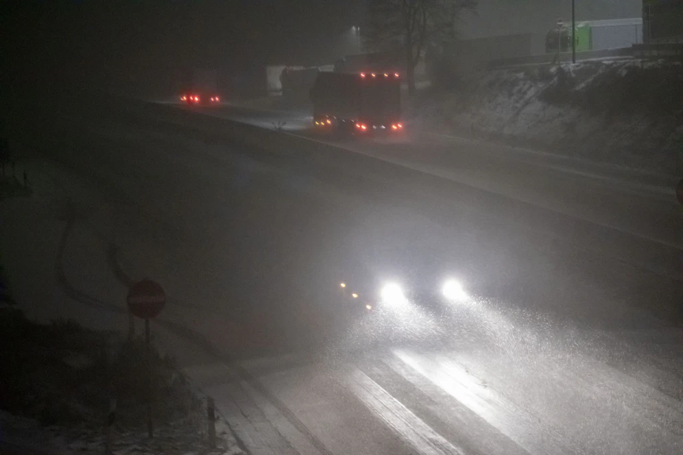 Wintereinbruch in Mitteleuropa. Symbolbild