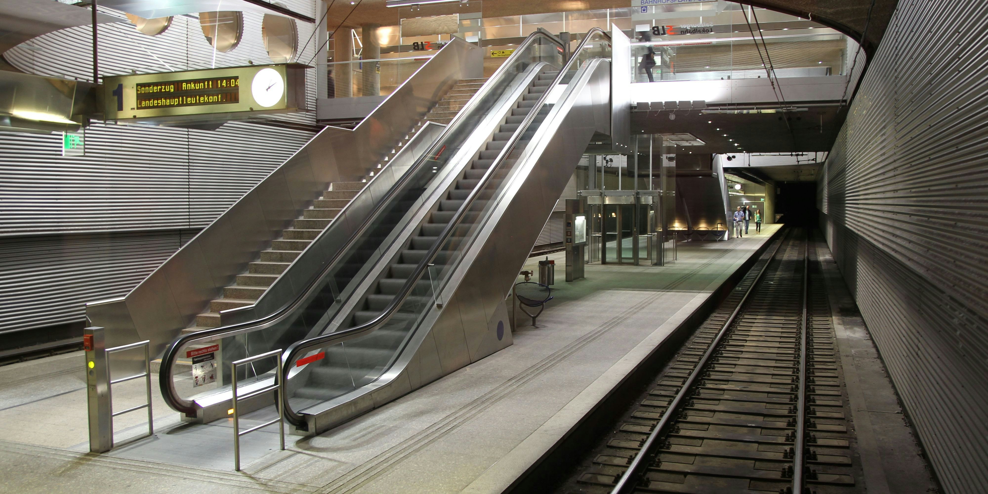 Die Salzburger Lokalbahn endet bisher unter dem Hauptbahnhof.