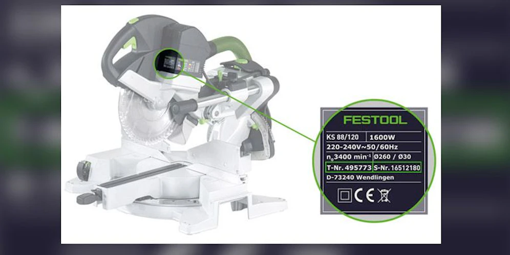Diese Festool Kappsägen Kapex KS 88 & Kapex KS 120 wurden zurückgerufen.