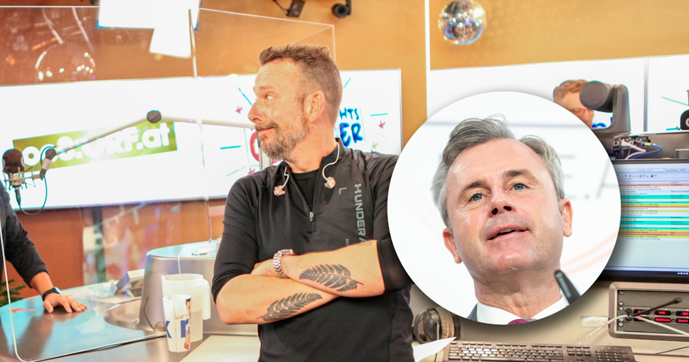 Robert Kratky musste vergeblich auf den FPÖ-Chef warten.