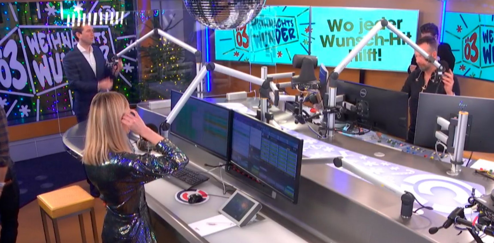 Kurz zu Gast beim Ö3-Weihnachtswunder