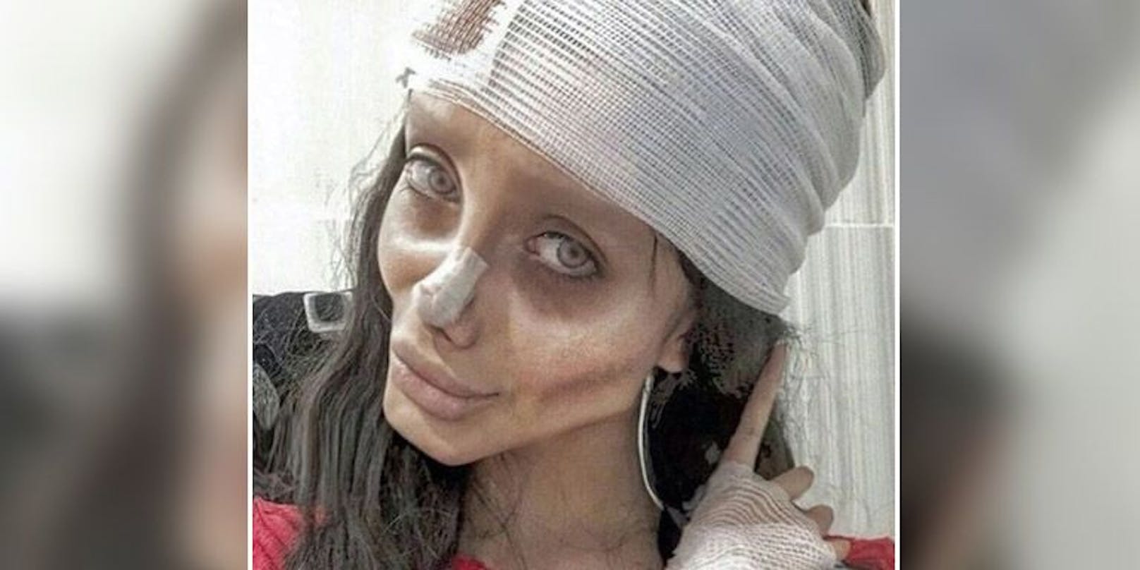 Influencerin Sahar Tabar, alias ""Zombie-Angelina-Jolie''