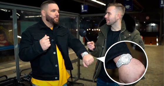 Fler mit seiner Protz-Uhr.