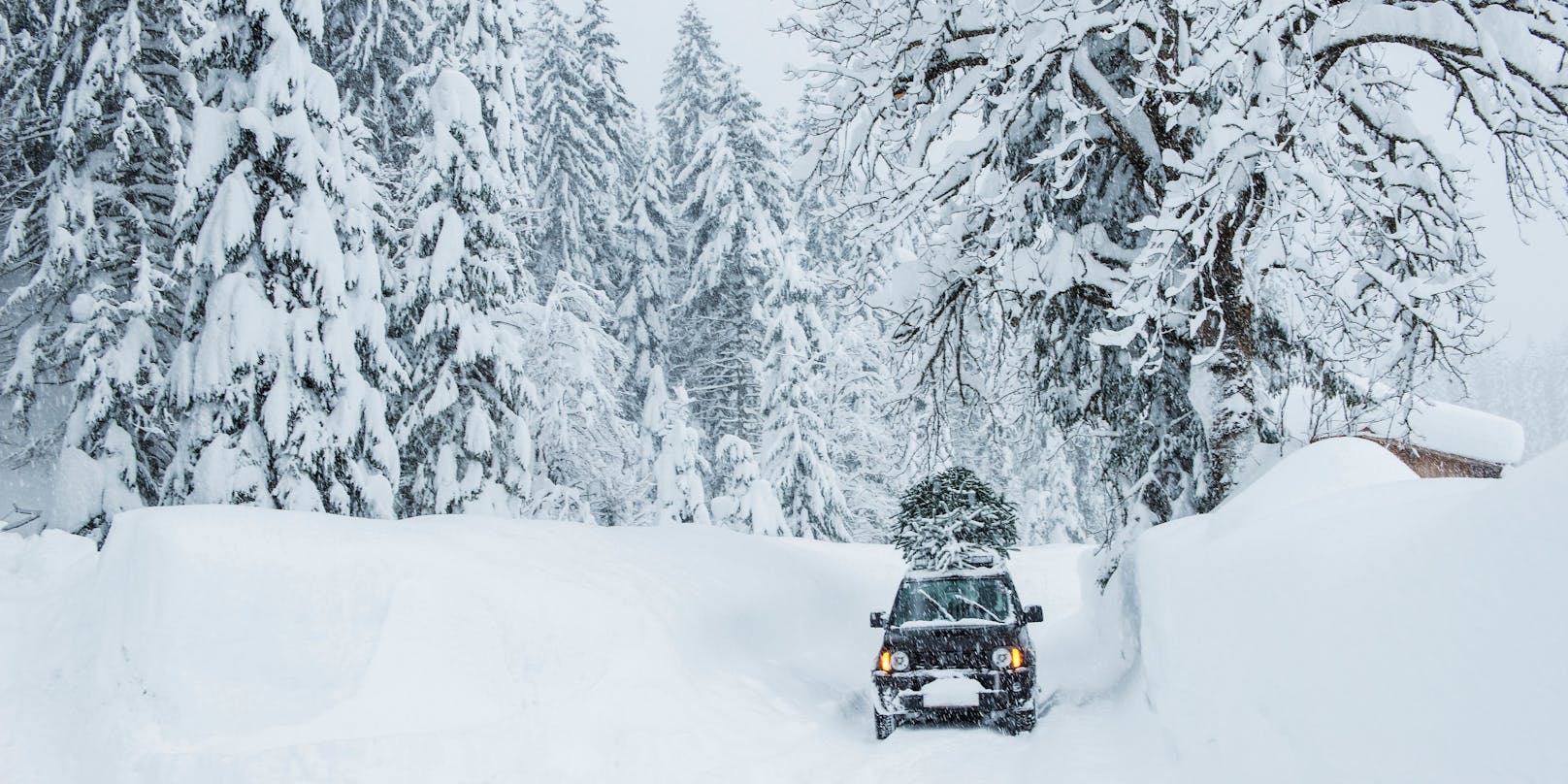 Schnee zu Weihnachten in Österreich