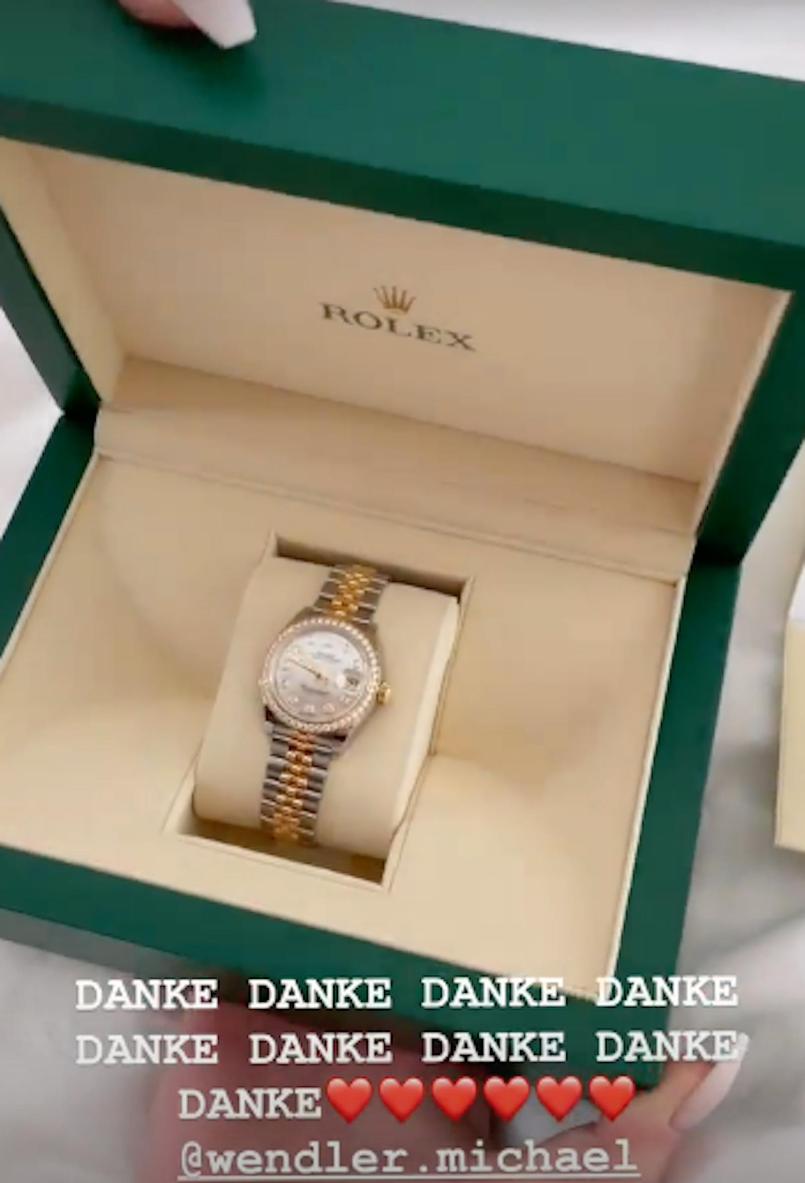 Laura Müller bekam von ihrem Wendler eine Rolex-Uhr.&nbsp;