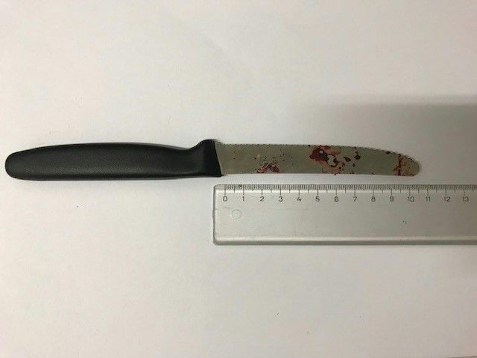 Die Wiener Polizei stellte die Messer sicher.