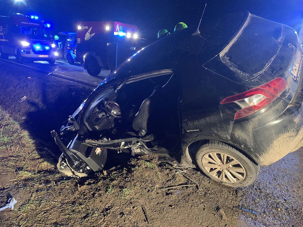 Das Auto nach dem Einsatz.