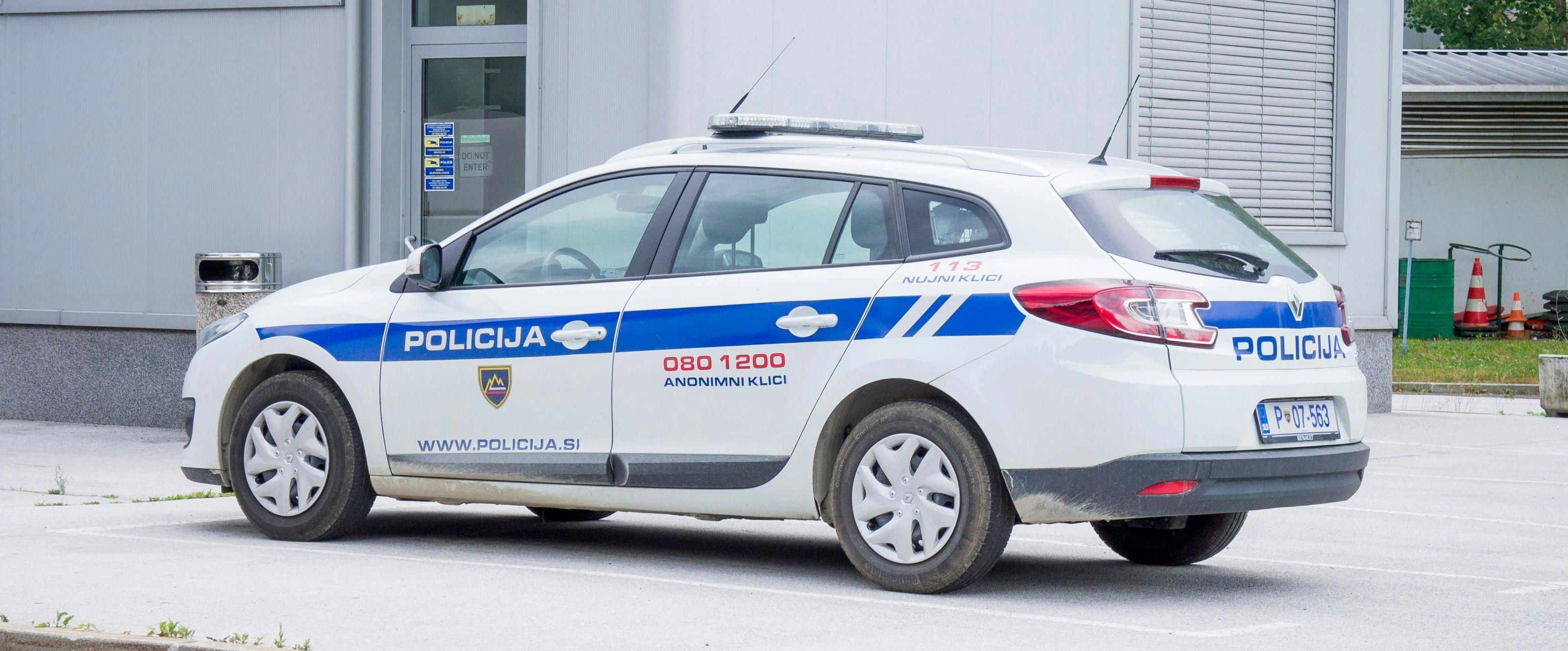 Slowenisches Polizeiauto