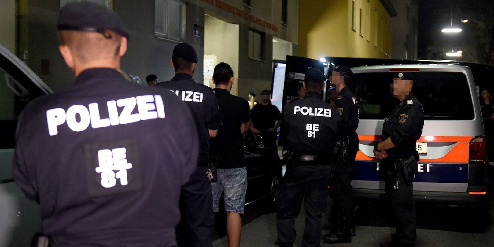 Ein Polizei-Einsatz in Wien.