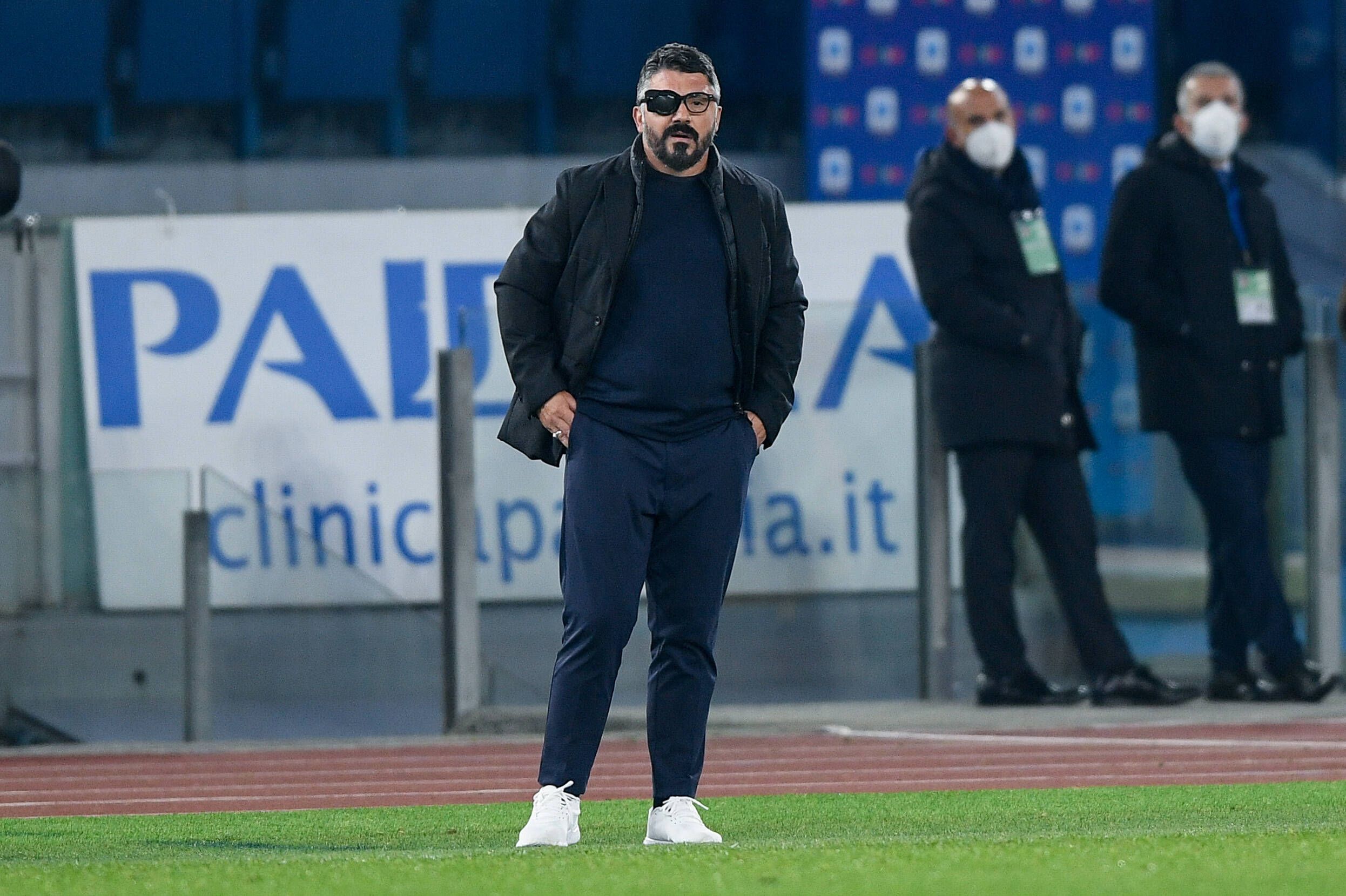 Gennaro Gattuso mit Augenklappe.