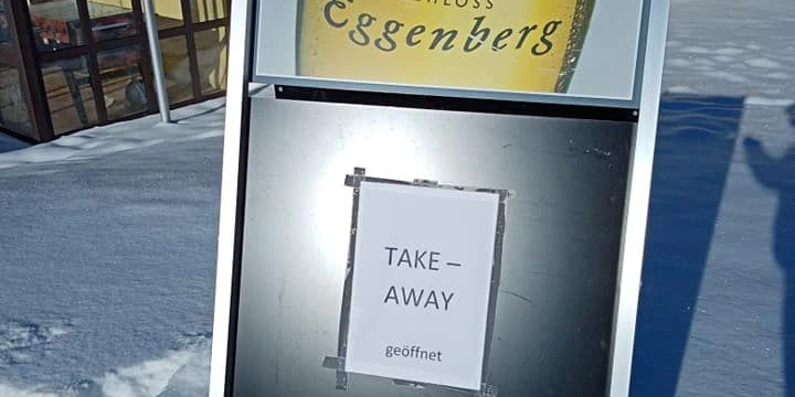 Anfang Dezember bot der Wirt noch Take-away für Tourengeher an, damit ist seit des Verbots Schluss.