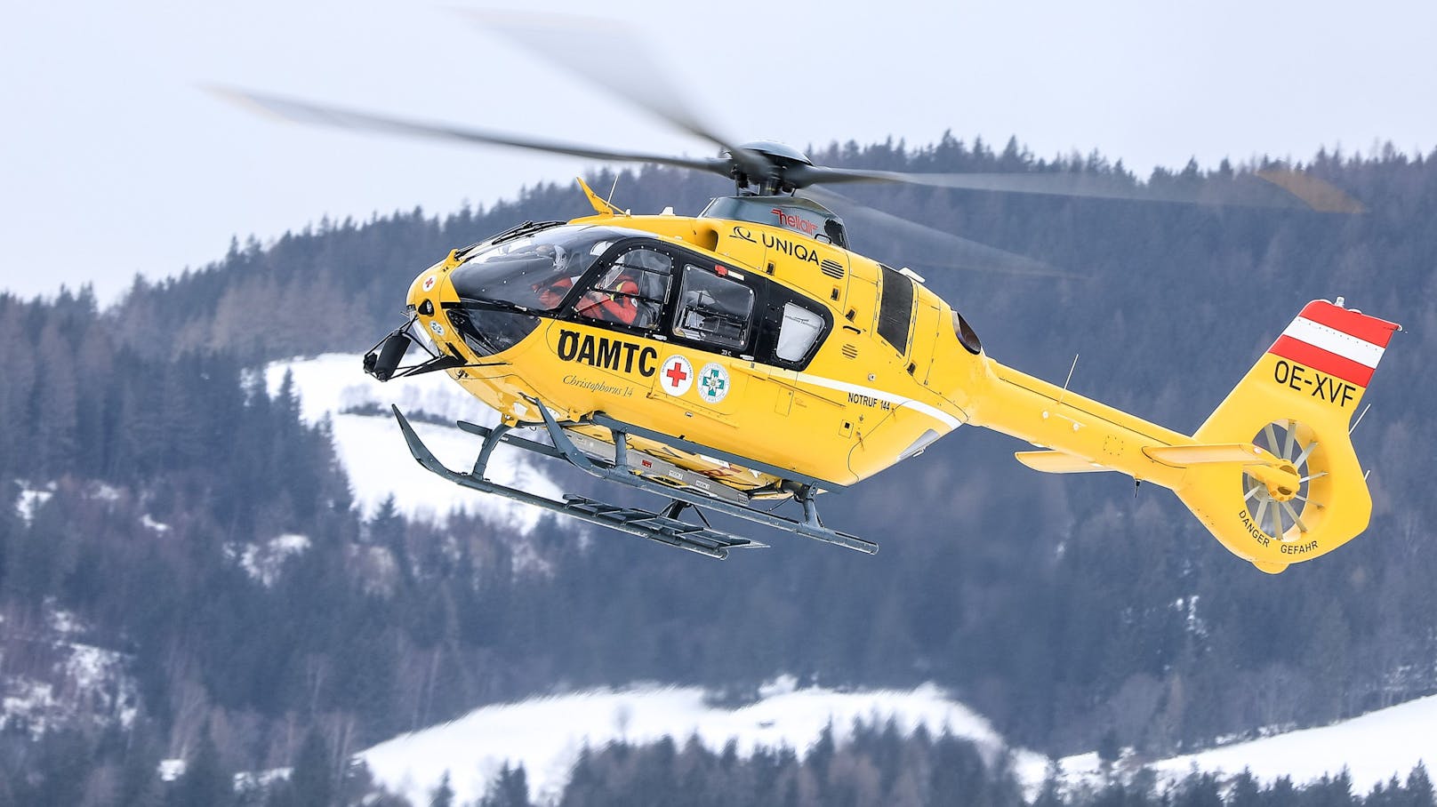 Ein Notarzt-Hubschrauber des ÖAMTC. Symbolbild