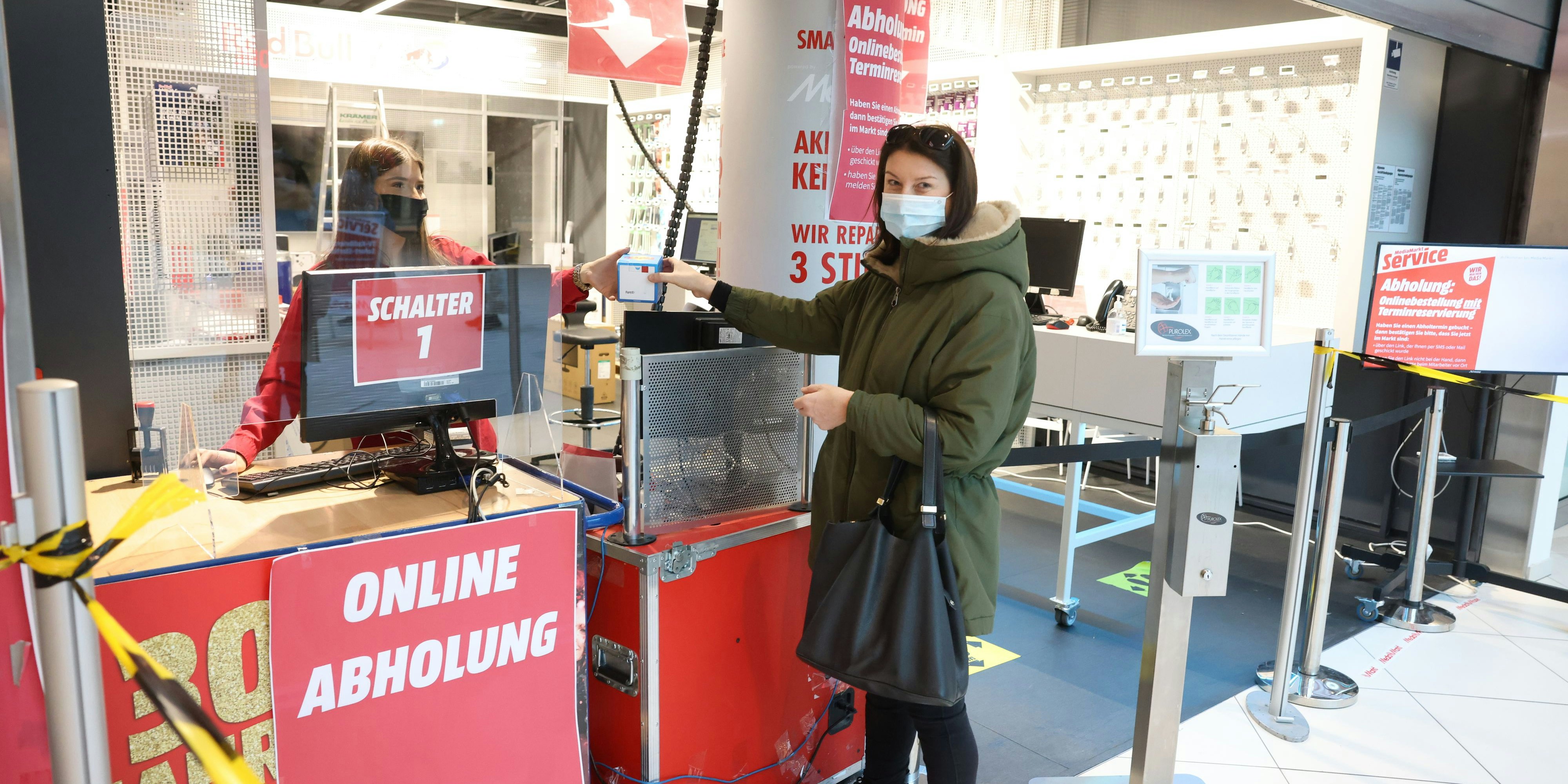 MediaMarkt: Übergabe im EKZ "The Mall"