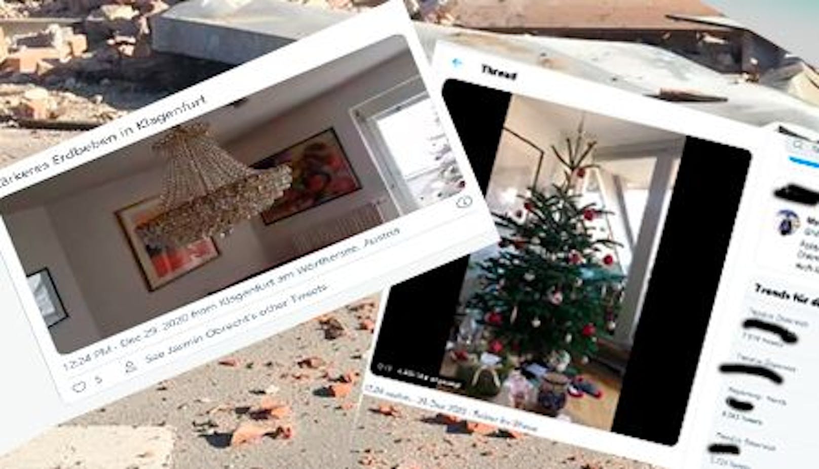 So kommentiert Österreich das Beben in den Sozialen Netzwerken.