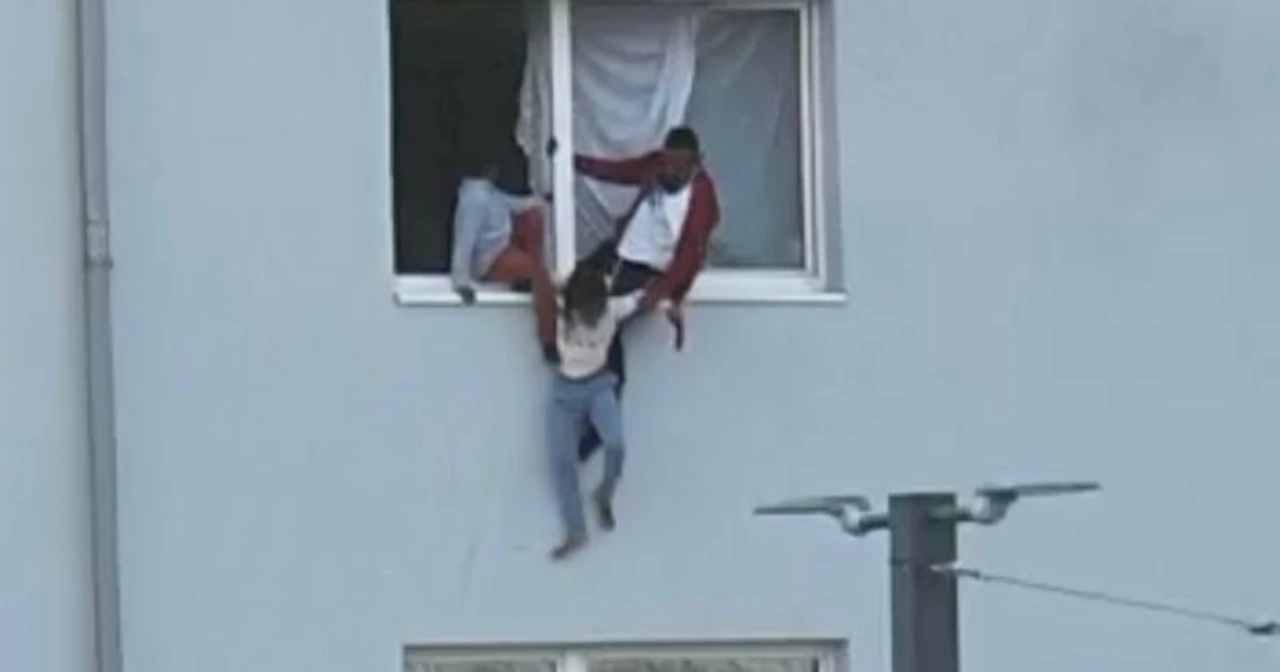 Feuer! Vater und drei Kinder springen aus Fenster Oberösterreich Heute.at