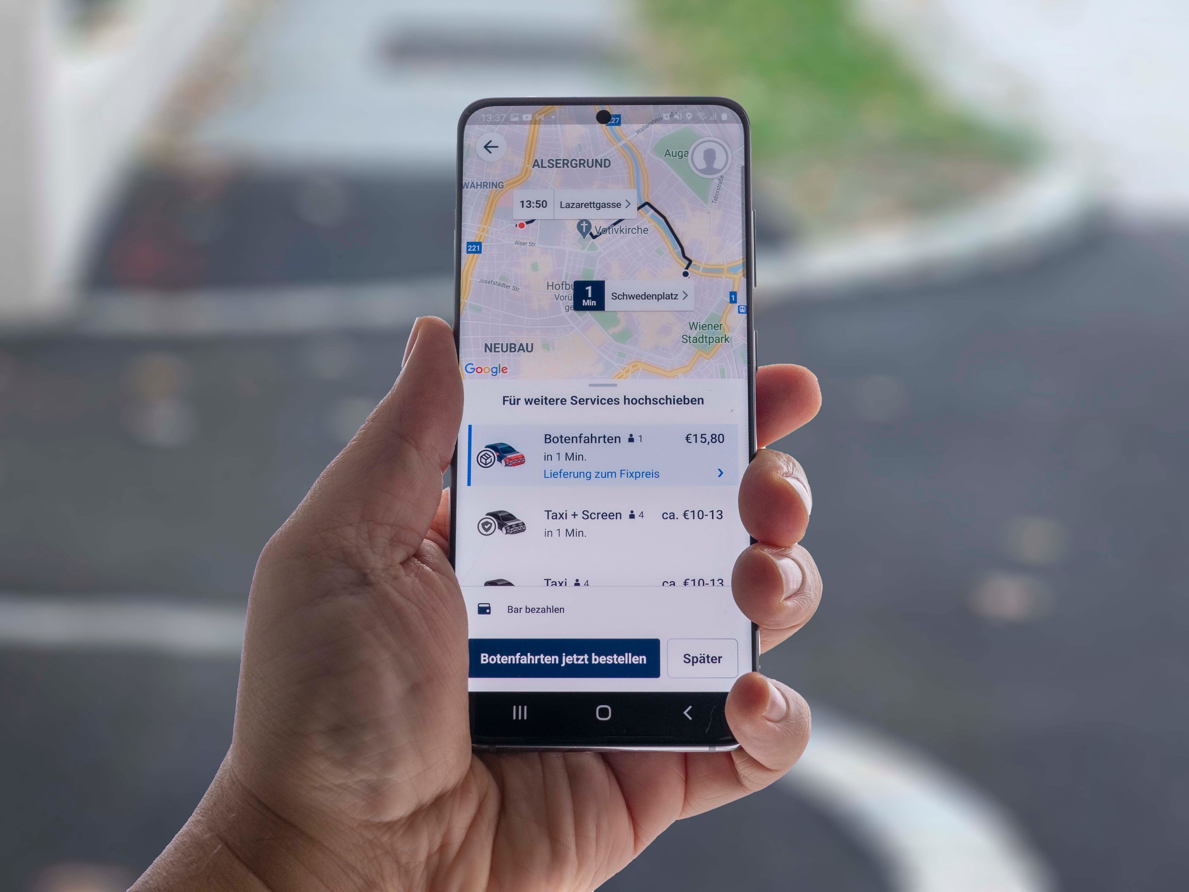 FREE NOW bietet ab sofort Botenfahrten in Wien an