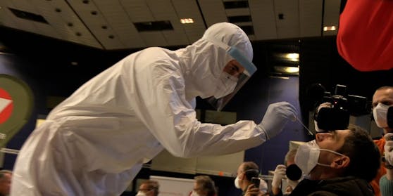 Coronatest in der Stadthalle Wien
