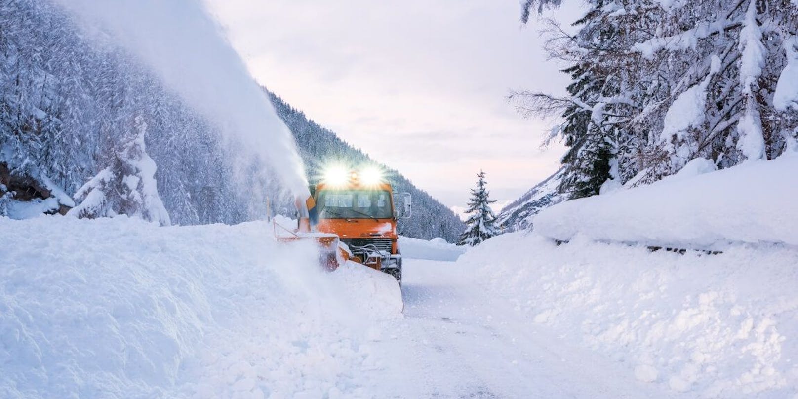 Kräftiger Schneefall in Österreich am Wochenende