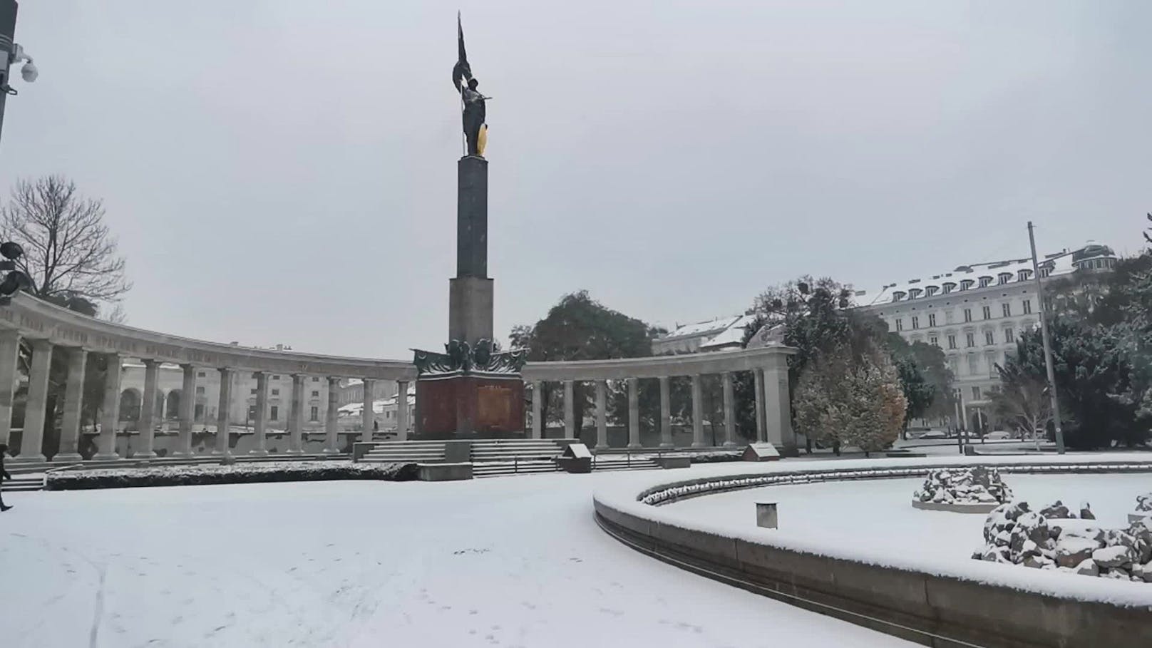 In Wien hat es seit den frühen Morgenstunden zu schneien begonnen.