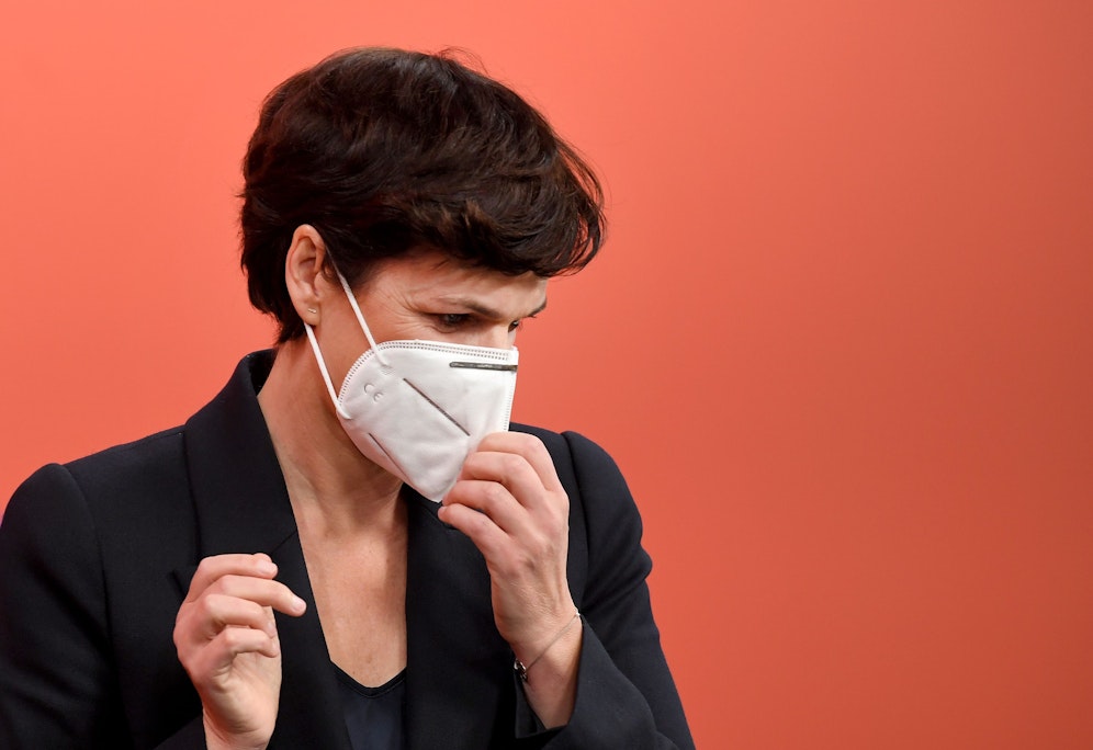 SPÖ-Chefin Pamela Rendi-Wagner während einer Pressekonferenz der SPÖ am 1. Dezember 2020 in Wien