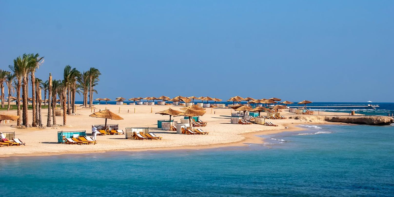 Ein Strand in der Nähe von Marsa Alam, Ägypten