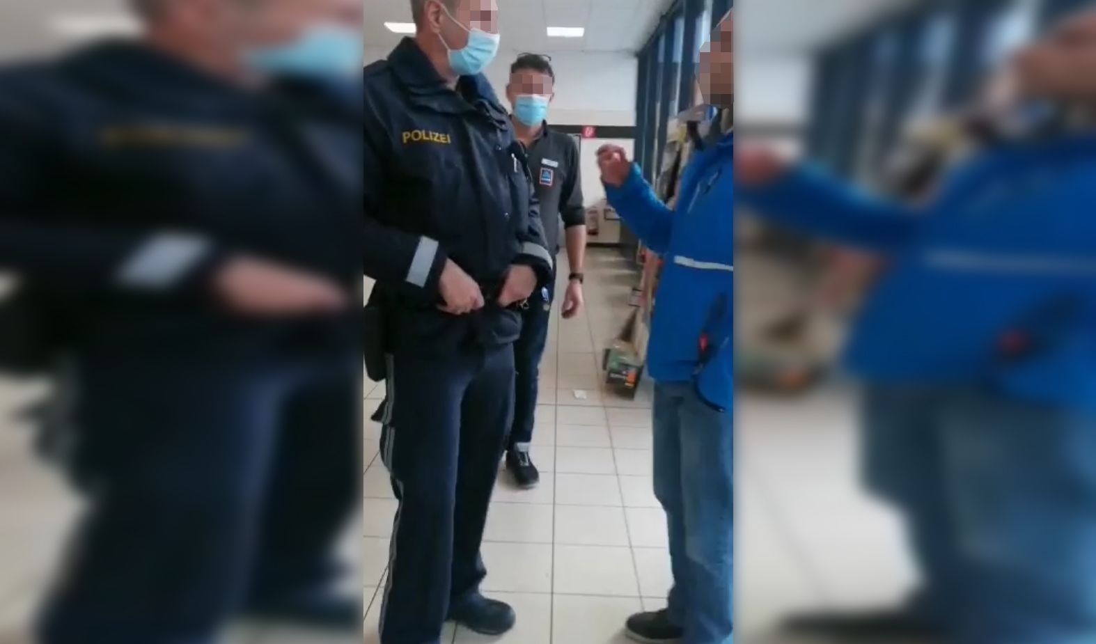 Maskenstreit im Supermarkt