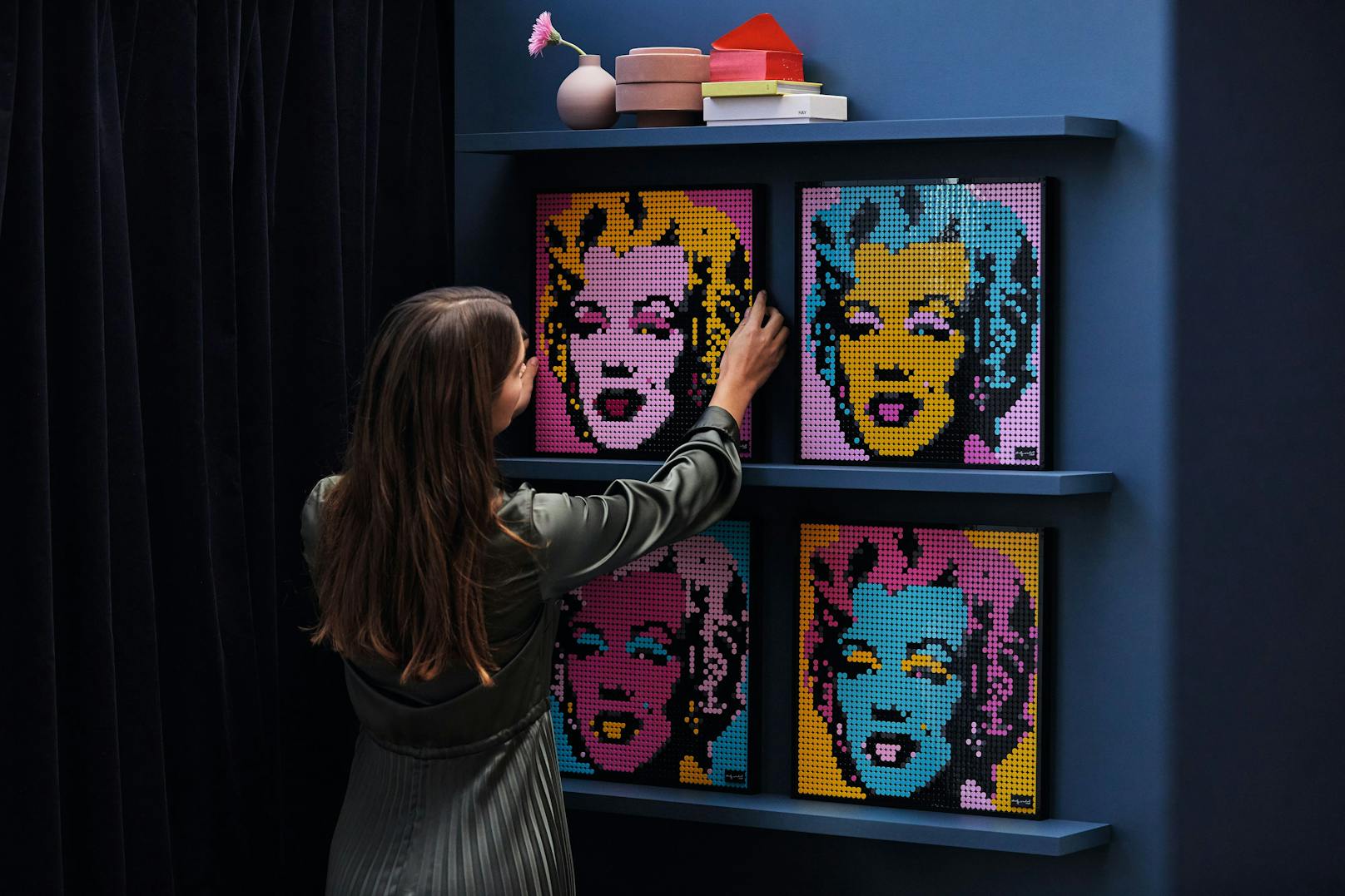 So sehen die vier Varianten des "Andy Warhol's Marilyn Monroe"-Sets aus.
