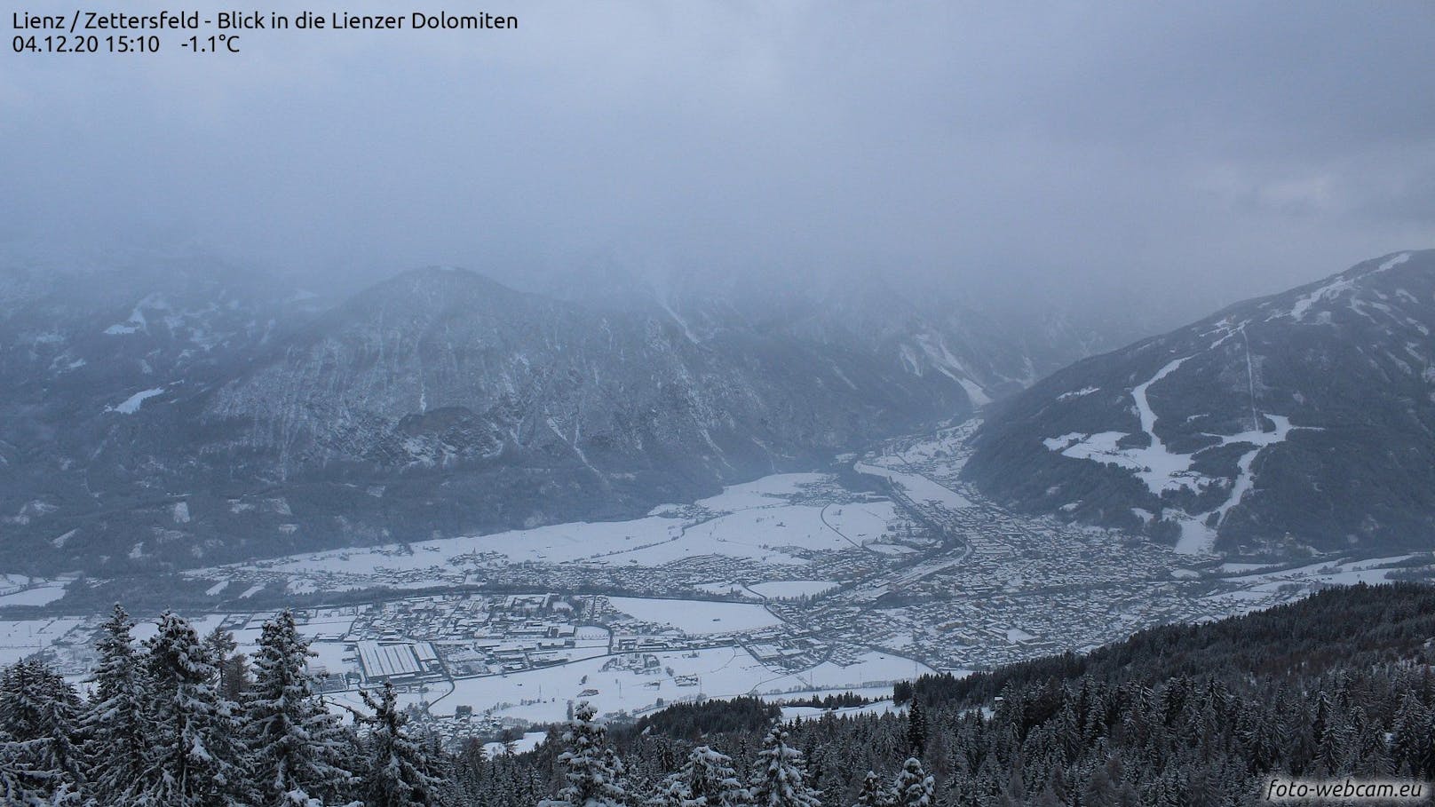 Schneesituation in Osttirol am 4. Dezember 2020