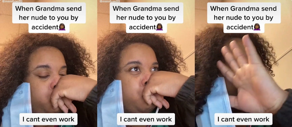 Wie soll man reagieren, wenn die eigene Oma einem unabsichtlich Nacktfotos von sich zukommen lässt?