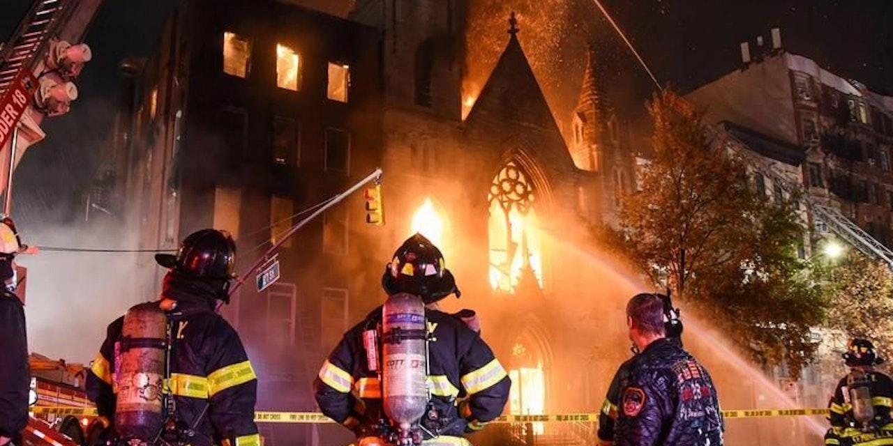 Fire destroys historic church in New York – World