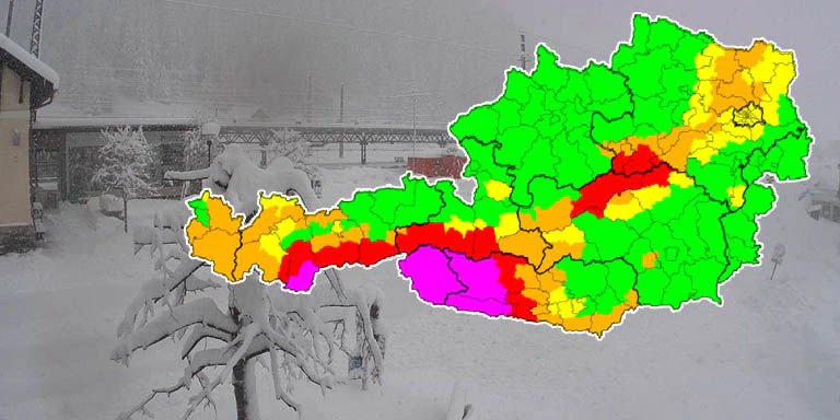 Höchste Warnstufe in Österreich